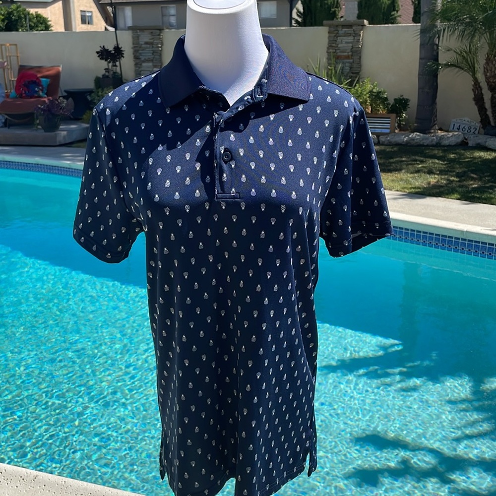 Pineapple Navy & White golf shirt by Old Navy | Size XS